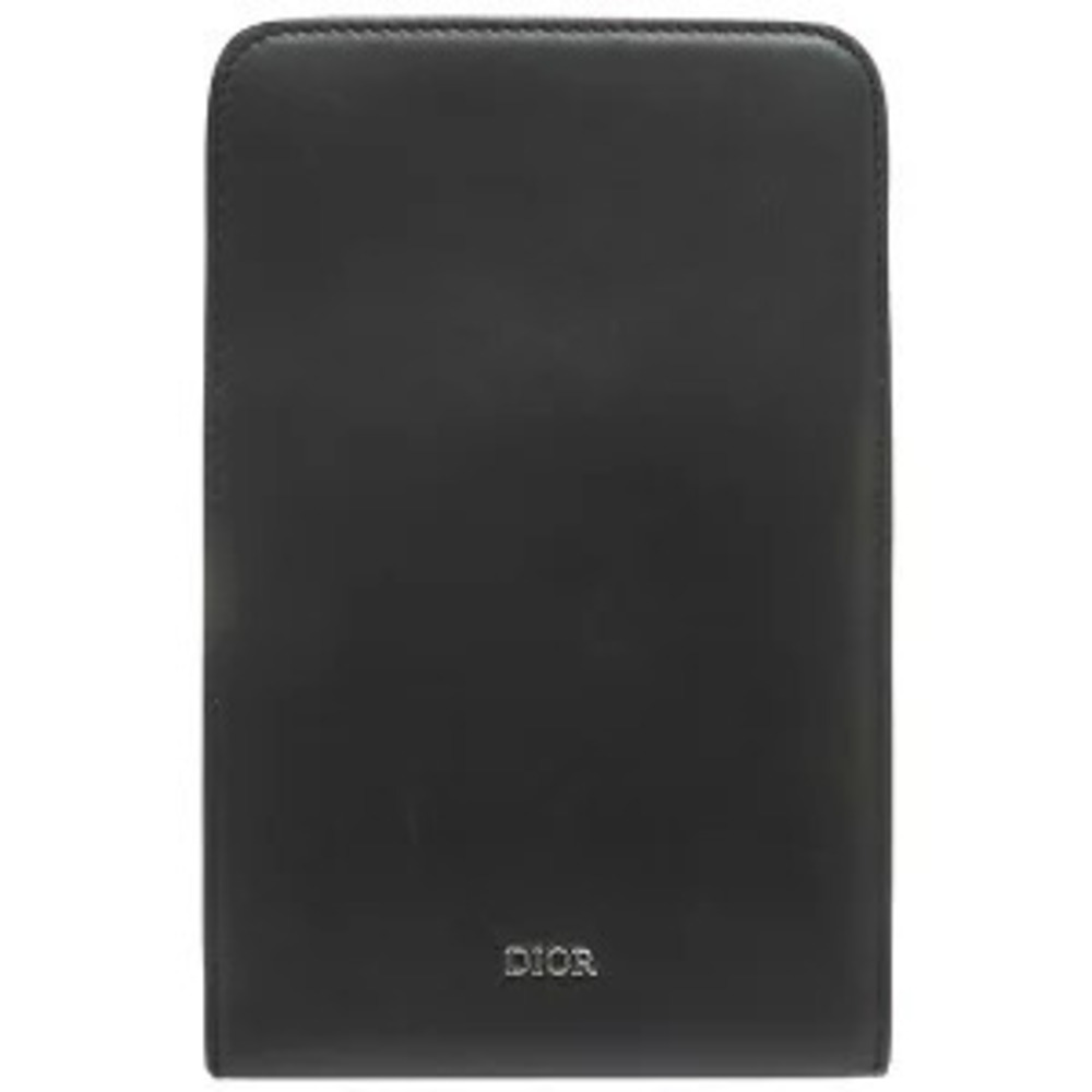 Christian Dior Ultra Messenger Shoulder Bag Leather Black